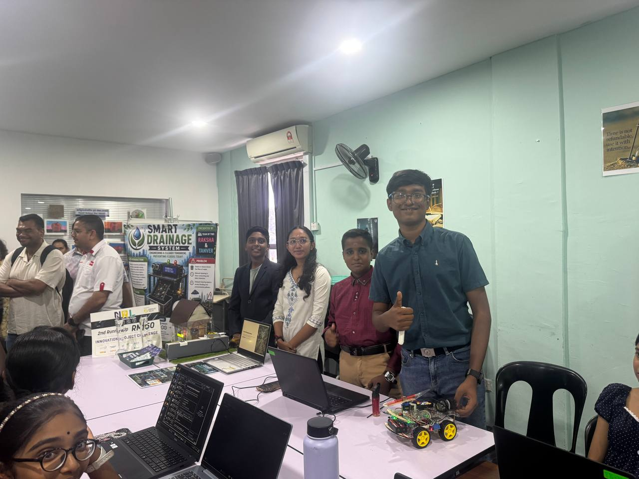 Students showcasing their projects to Malaysia's Minister of Digital, 2026