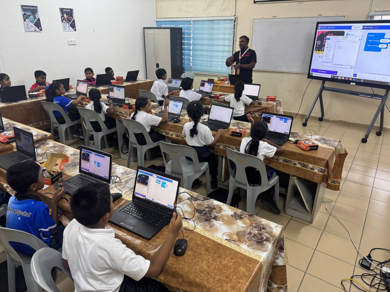 STEM workshop at SJKT Lobak, Negeri Sembilan